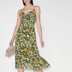 ! Size 4 Embry MIDI Dress in Orange Grove